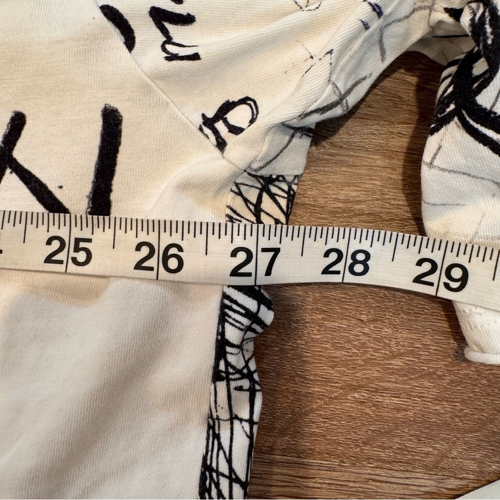 Balmain Scribble-Printed Crewneck T-Shirt RARE - Picture 8 of 8